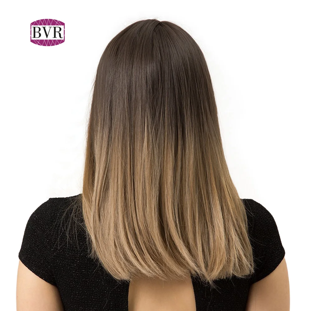 
BVR Ombre Color Bang Synthetic Hair Wigs 