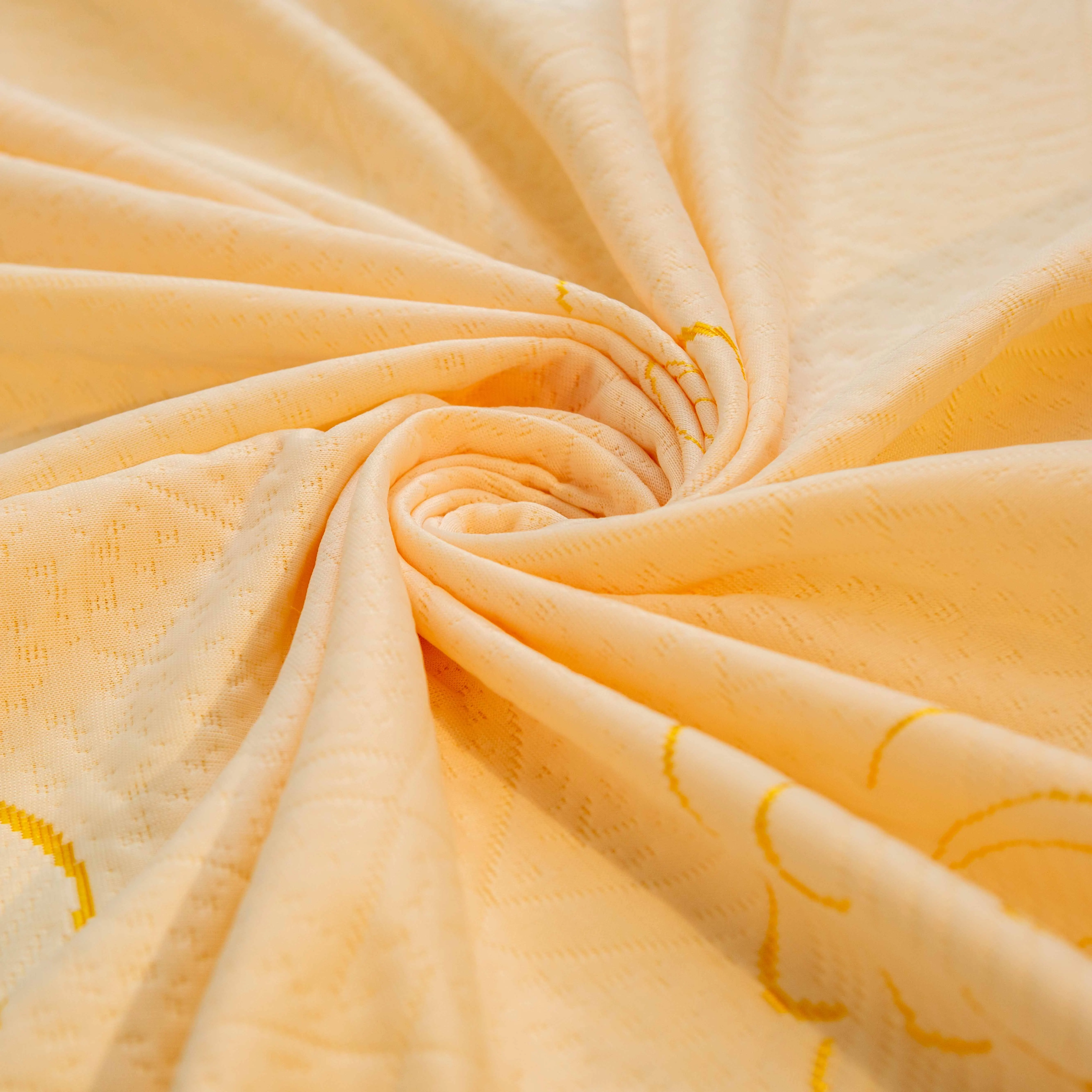 Breathable lightweight jacquard mattress fabric with exquisite embroidered design for home fabric furniture