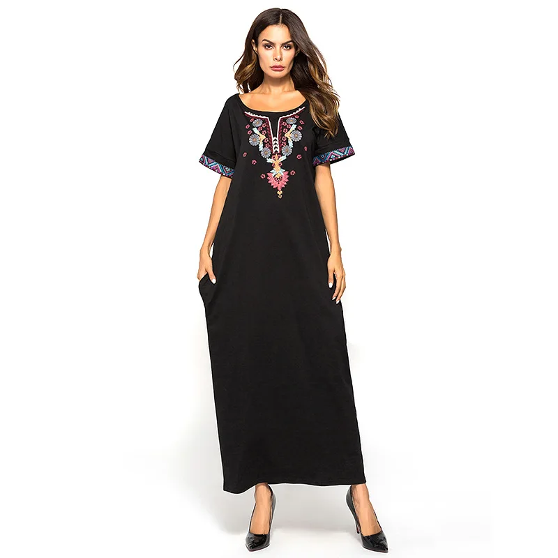 
fall fashion turkey dresses luxurious sequined skirt abaya kaftan muslim dress islamic clothing for women 