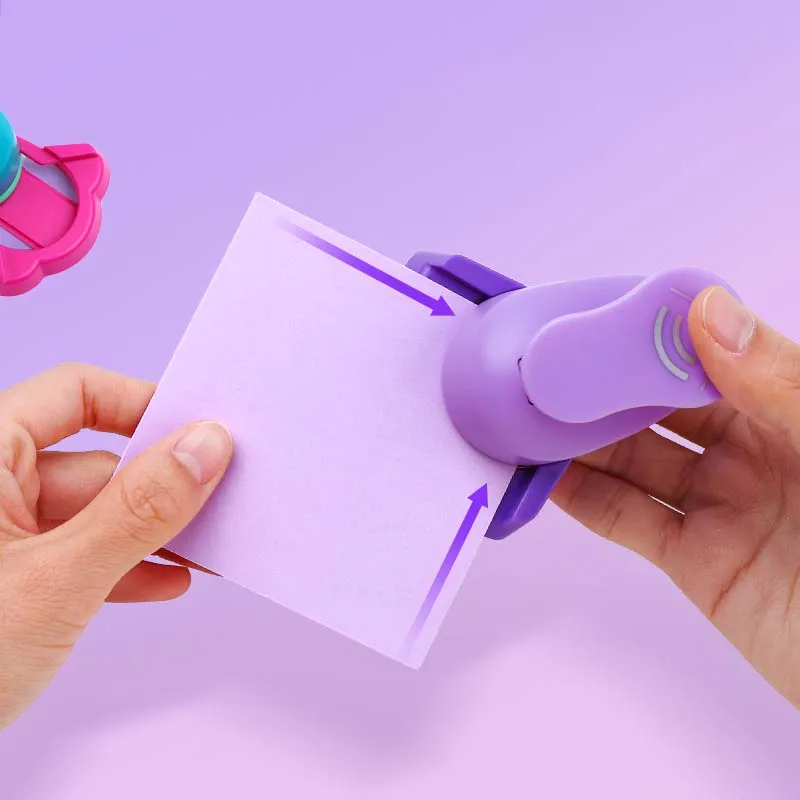 Safe creative DIY card book corner embossed border photo bottom plate pattern wisps empty right Angle corner rounder mjq-3.4