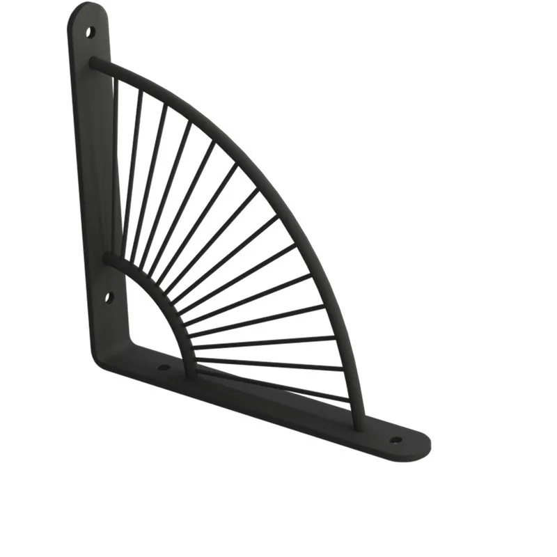 L Shelf Bracket Heavy Duty DIY Open Shelving High Quality Wall Mounting corner Fan-shaped  Bracket