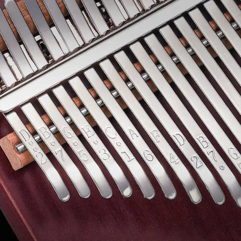 Portable 17/21Keys Kalimba Thumb Piano Musical Instrument Gift Wooden Finger Thumb for Kids and Adults