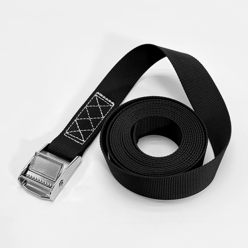 Gacent Factory in Stock Polyester Webbing Strap with Metal Buckle for Tie Down Strap Car Truck Binding Cargo Lashing Belt