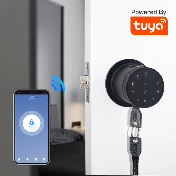 Home Fingerprint Digital Temporary password Tuya App Smart Door Lock Safe