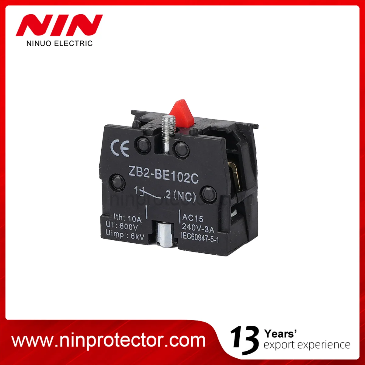 contact NC ZBE-102C  Button switch base auxiliary contact switch normally closed XB2 button accessory