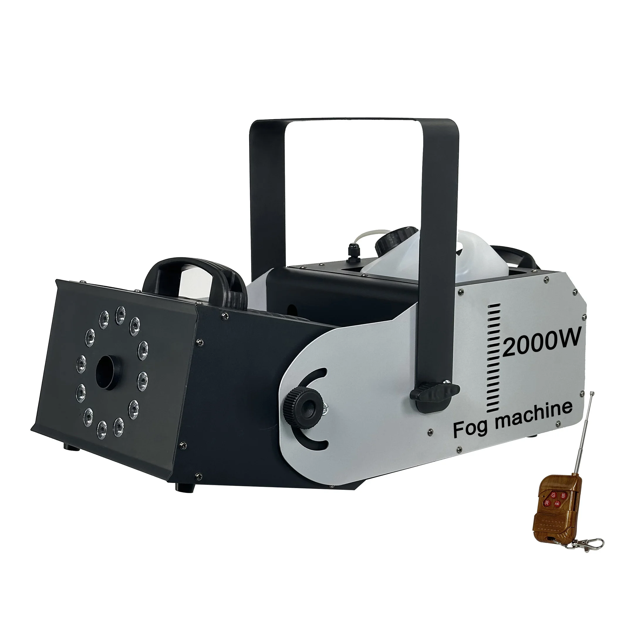 Night club wedding stage with remote control Dj fog machine 2000W DMX512 LED Smoke machine