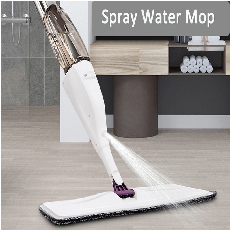 Hot sale microfiber flat water spray mop for Floor Window house kitchen cleaning with 360 rotary head