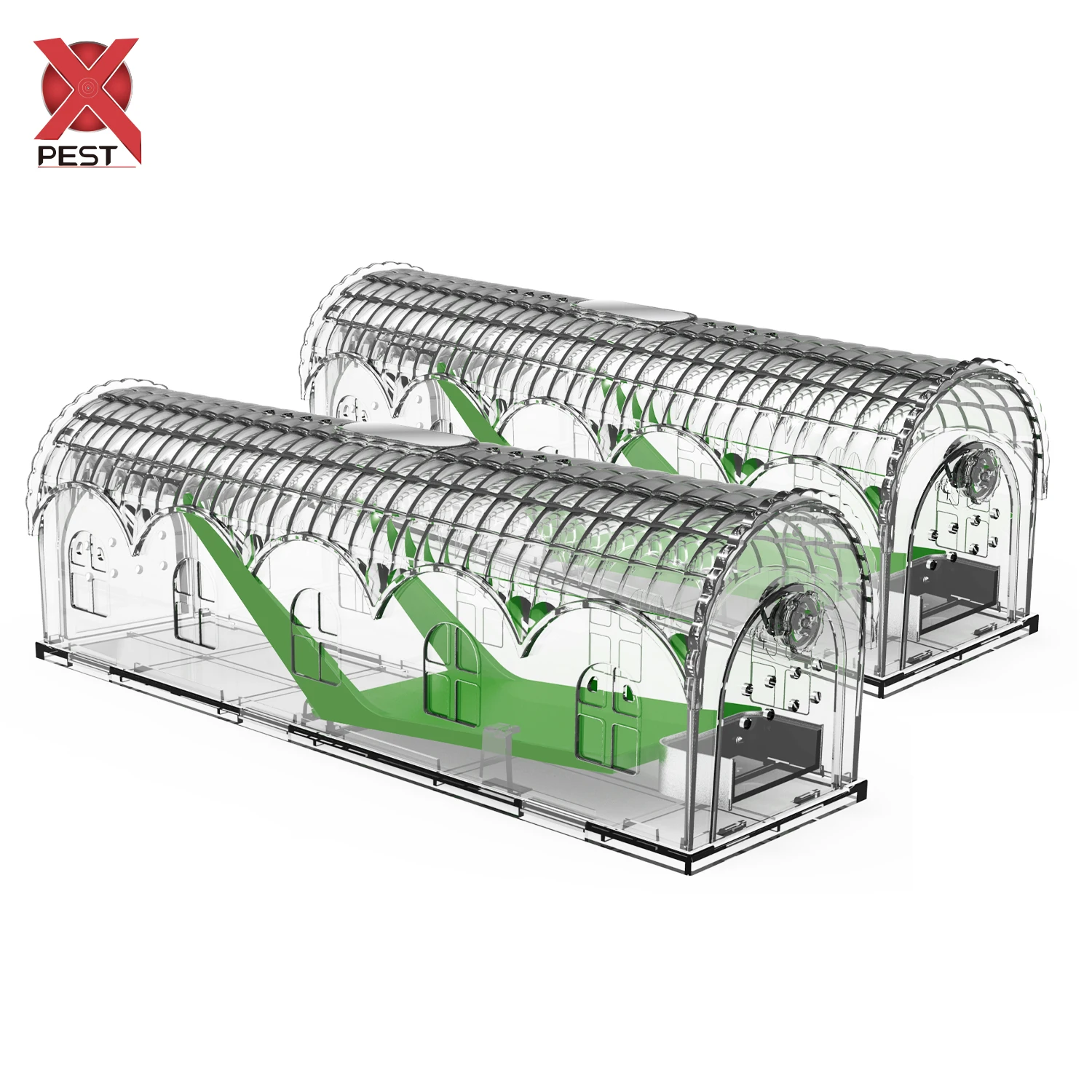 X-PEST  AR09  No Poisons Or Chemicals Mouse Trap Humane Mouse Traps With Air Holes No Kill Live Catch Clean No Touch