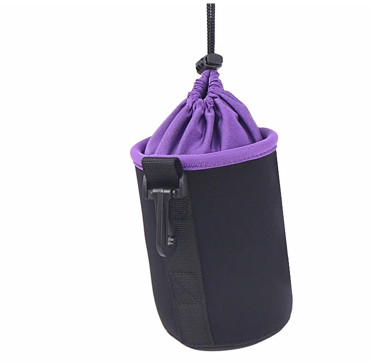 Hot Sale High Quality Shockproof Neoprene Thickened Plus Velvet Neoprene Camera Lens Bag