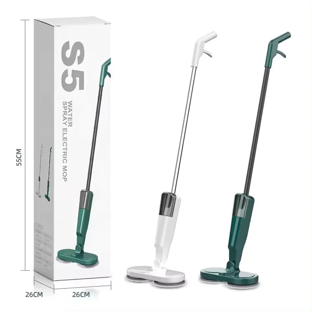 Smart Spray Steam Mop Wireless Cleaning with Water Tank Spray Mist Wet Dry Automatic 360 Spin Floor Mop Machine