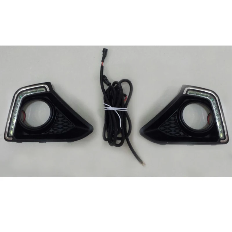 Car LED DRL  Driving Fog light For hyundai i10 sedan 2013 2014 2015 2016 fog lamp day light