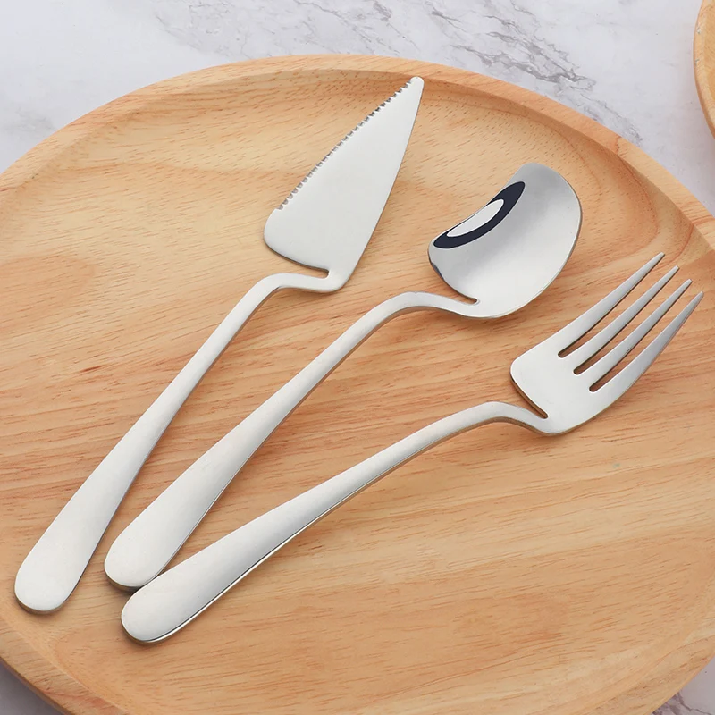 New Style Modern 304 Stainless Steel Spoon Fork Knife Silverware Flatware Set Hanging Cutlery Set
