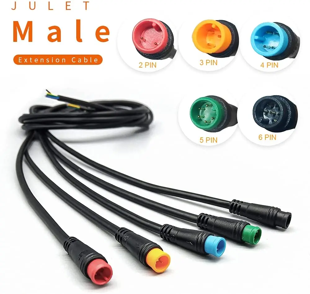 Free Sample Auto Parts Car Accessories E-Bike Male Female Wire Plug 2 3 4 5 6 Pin M6 M8 Ip67 Ip66 Ip65 Waterproof Connector
