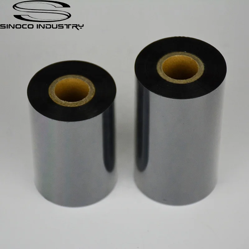 110mm*300m Ttr Black Premium Thermal Transfer Wax Resin Ribbon Washcare Resin Ribbon For Label Printer