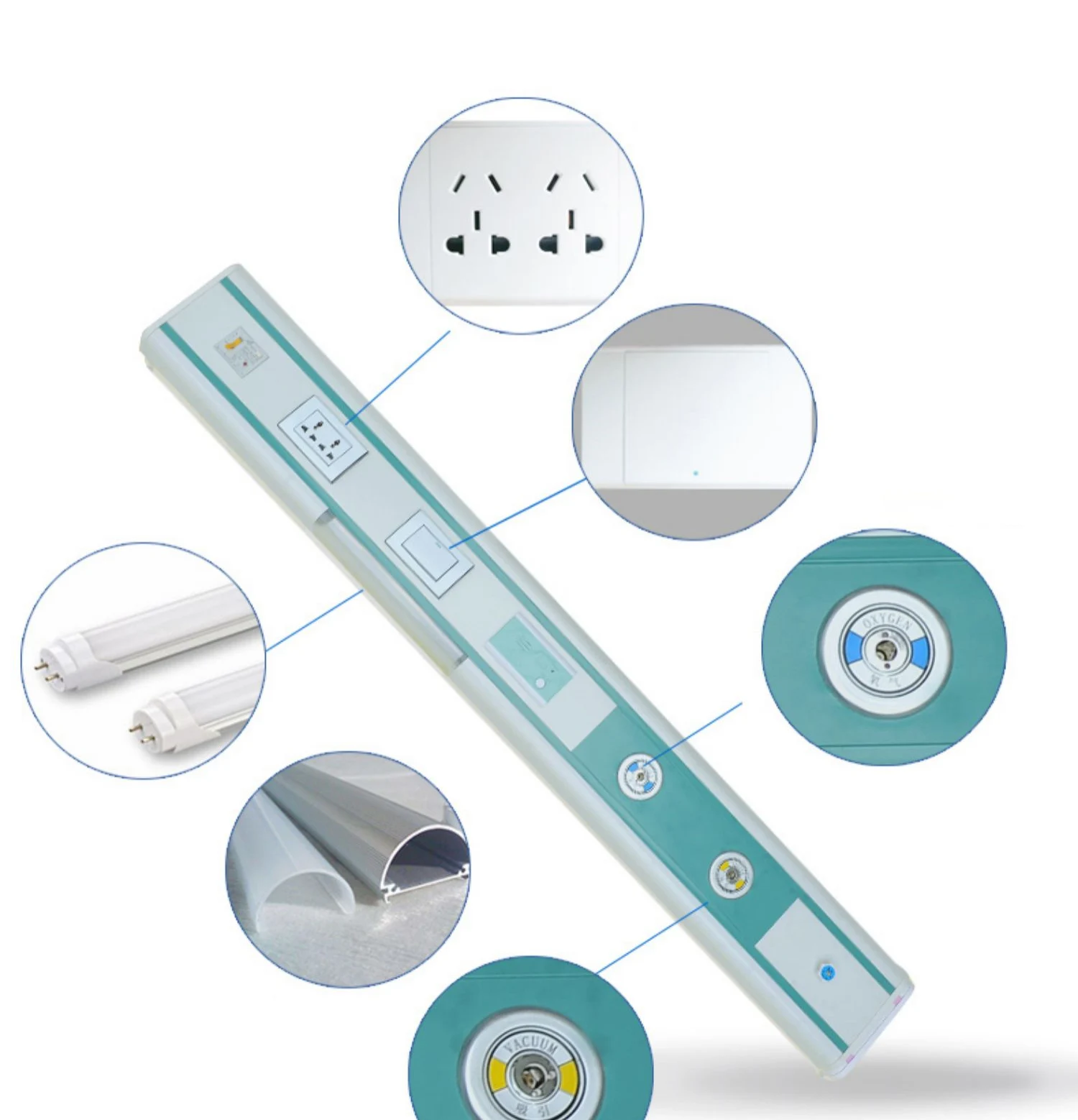 Professional manufacturer bedside service system equipment with high standard medical bedside unit