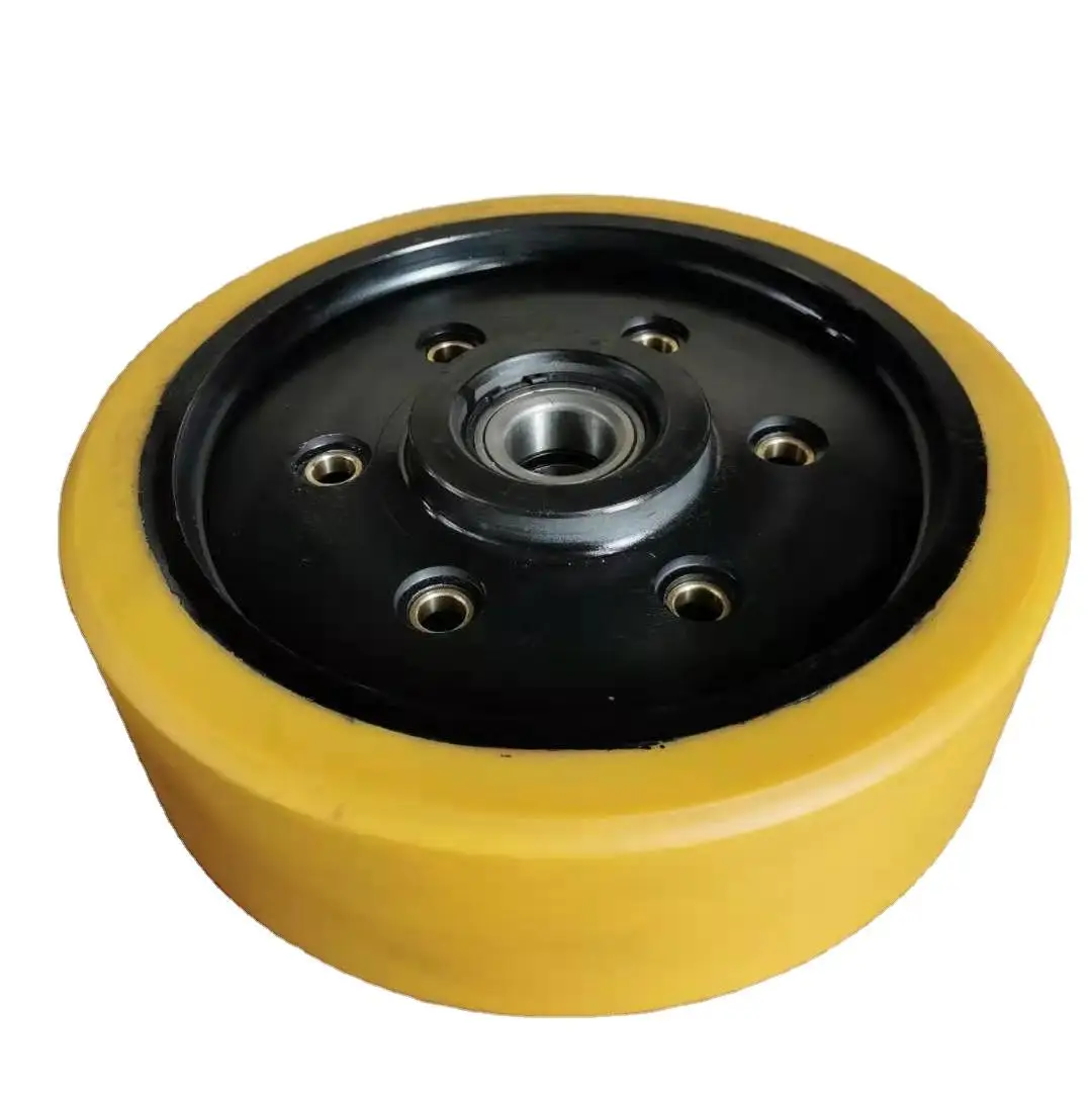 BT 350x106 mm 6 Holes BT Forklift / Truck Part No. 7540800 7610264 Durable Polyurethane Solid Load Wheel