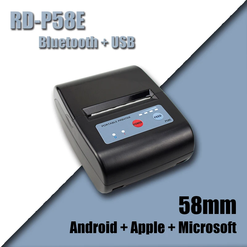Direct factory custom size mini Portable receipt 58mm thermal printer