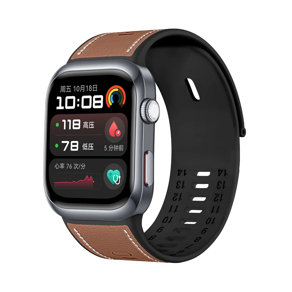 Quick Release Band No included Watch buckle For Huawei watch D2 Silicone leather band For Huawei watch D2 Leather Silicone strap