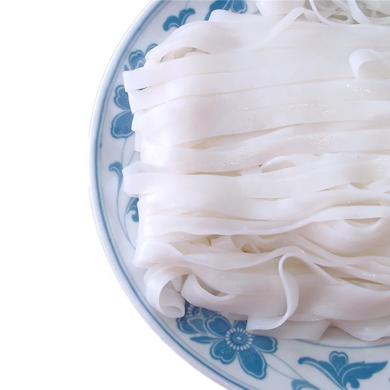 Cheap Price Factory Wholesale 10mm wide dried vietnam rice noodles Shahe rice noodles Broad noodles Pat Tai