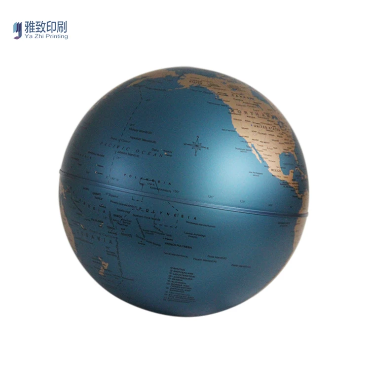 Wholesale World Map Ball Teaching Art Crafts Globe English Version Alloy Table Decoration Earth Globe Decorative