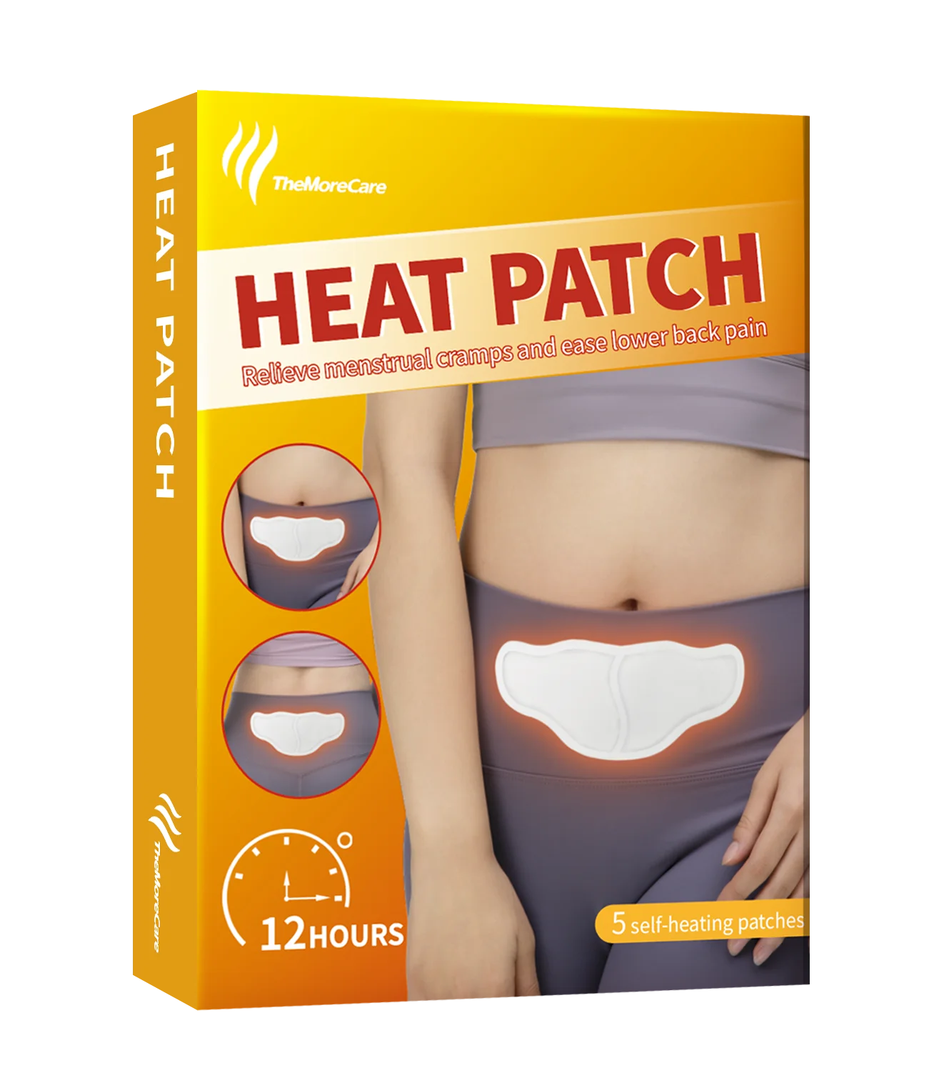 CE(MDR) самонагревающийся патч для потепления матки, менструальные спазмы, тепловая пластырь для снятия боли в пояснице, тепловая Накладка для менструальных спазмов