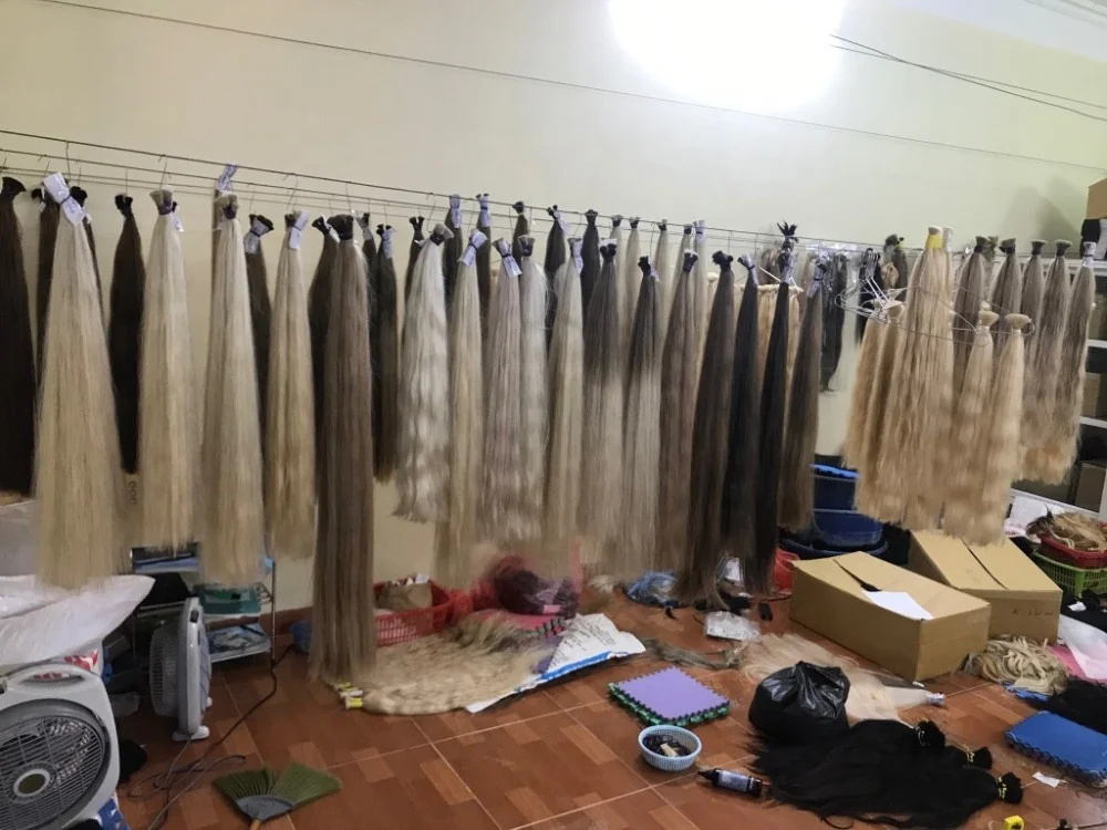 Ombre Wavy Natural Vietnamese Human Hair colored palette hairshop