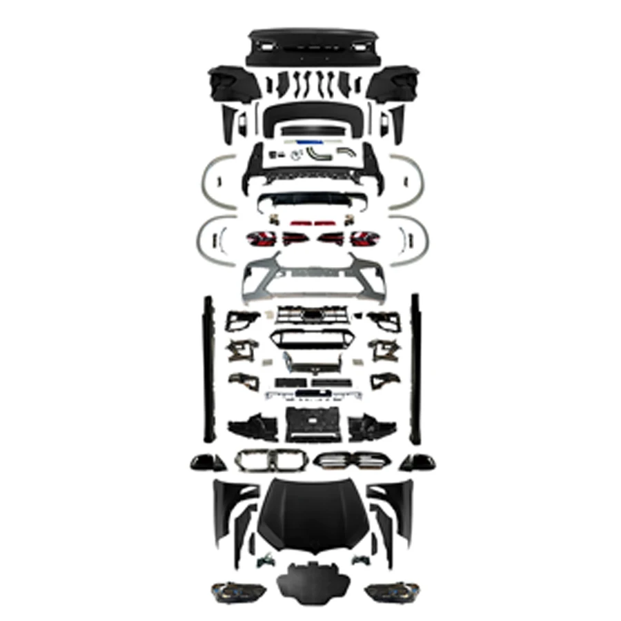 X5 F15 upgrade X5M F95 G05 LCI style body kit 2014-2018 front bumper head light hood LED diffuser F15 facelift car auto parts