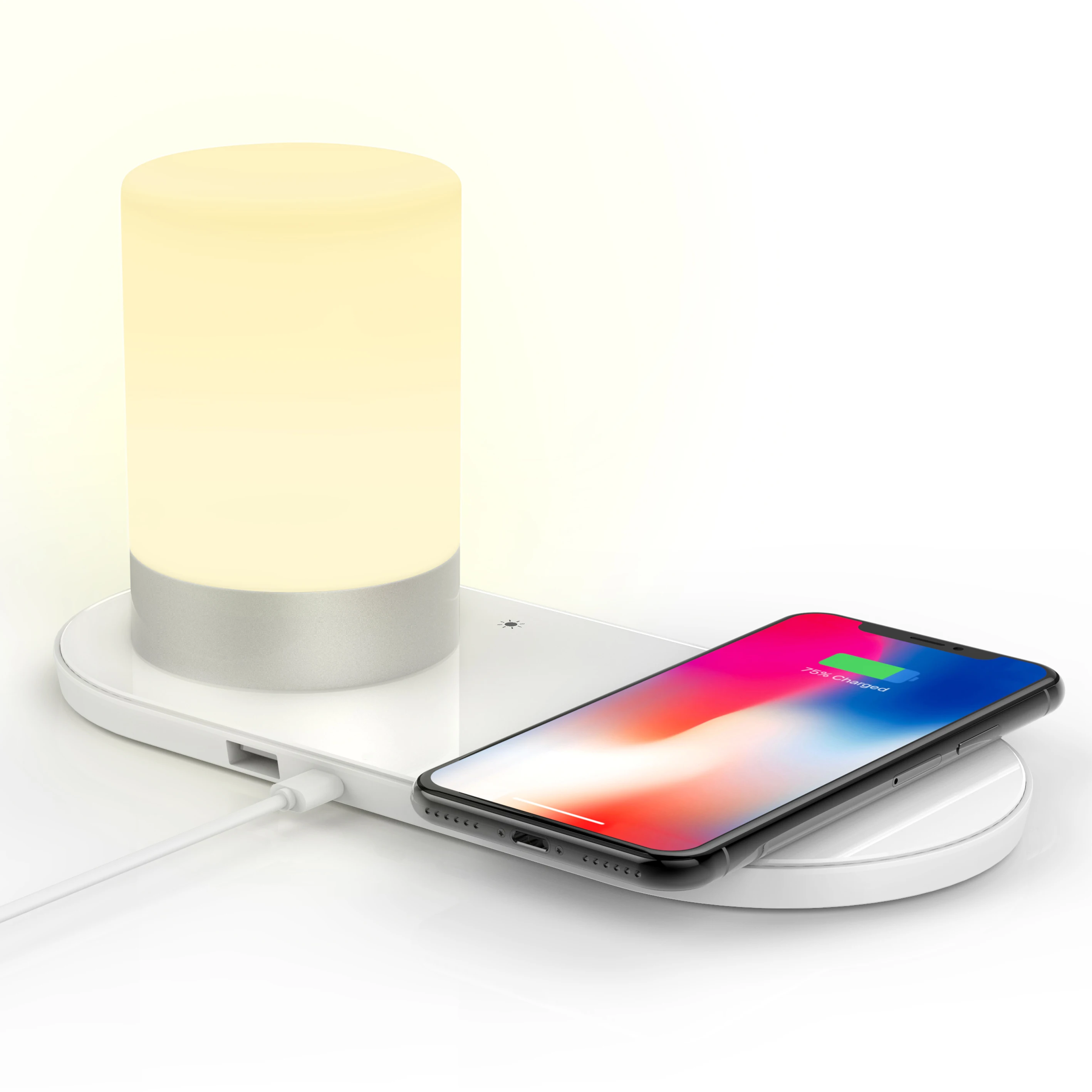 New product ideas 2020 led night light lamps home decor friendship lamp RGB lamp with wireless charger