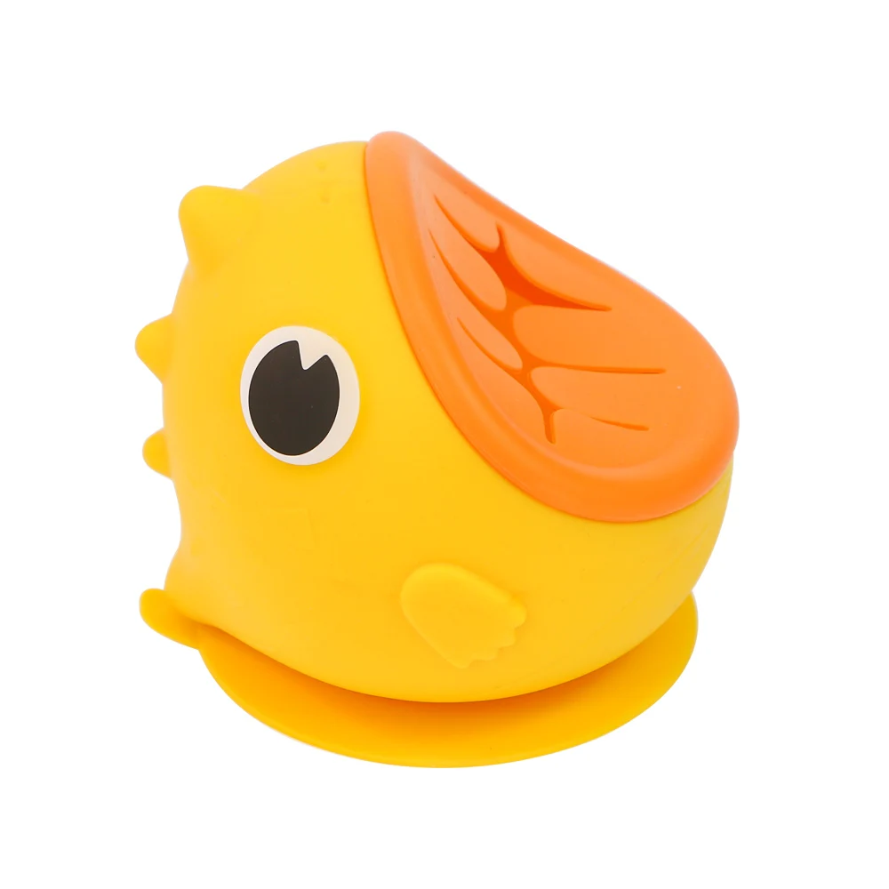 Anti Spill Silicone Collapsible Dinosaur shape Baby Food Feeding Bowls Sets Toddler and Baby Snack Catcher bowl