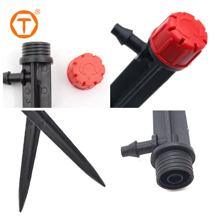 Garden irrigation system 8 holes adjustable 360 degree dripper drip emitter micro sprinklers for agriculture irrigation