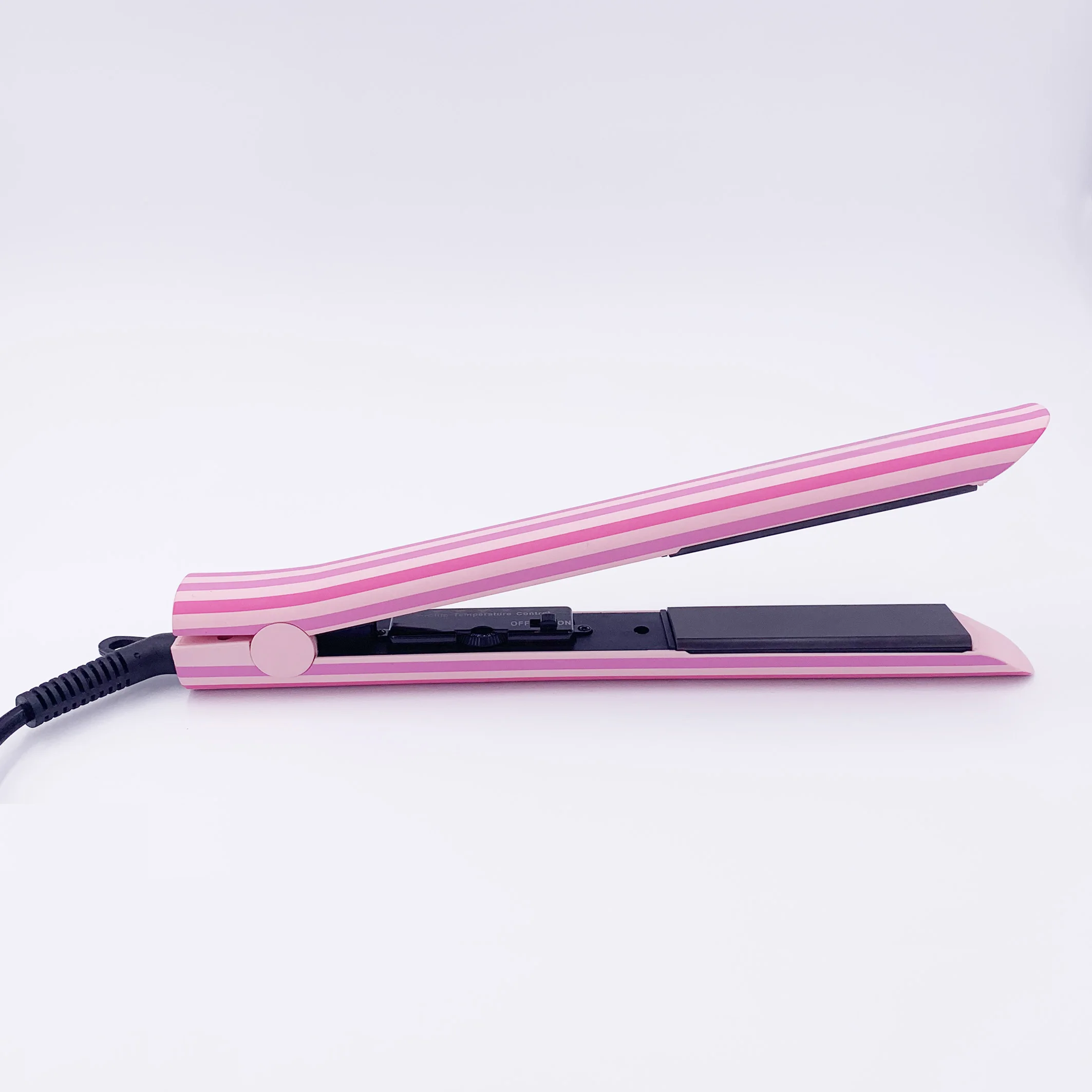  Portable Led Display Flat Iron Professional 2 In 1 purple Hair