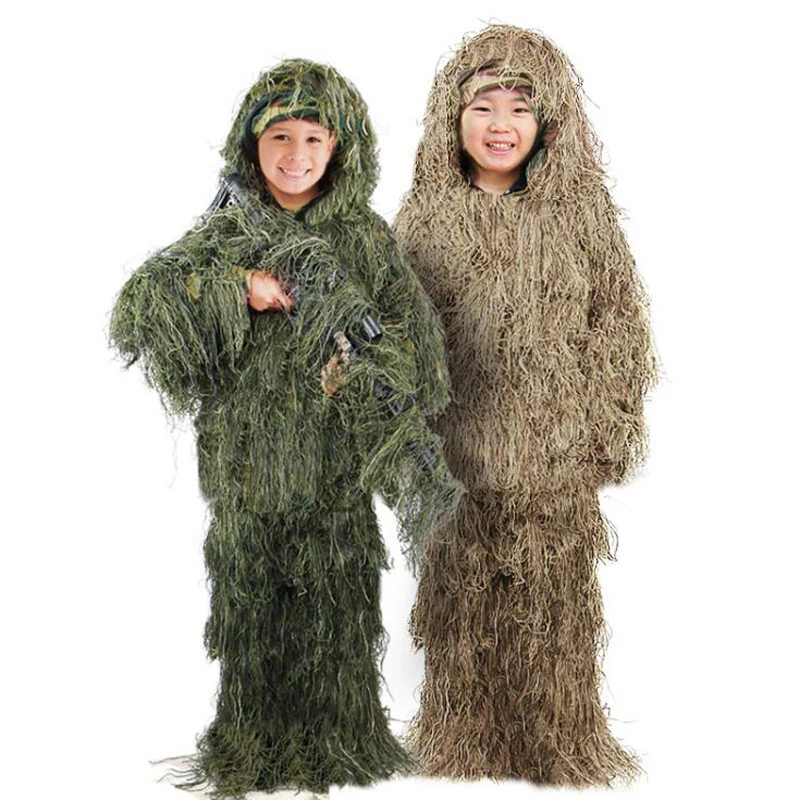 Outdoor Woodland Hunting Camouflage Clothes Breathable Lightweight Ghillie Suit