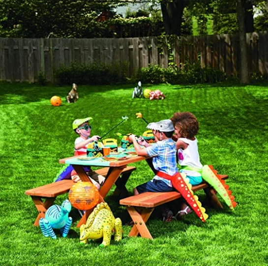 Jet Creations 51 inch Inflatable Plush  , Dinosaur World Jurassic Room Decor Party Favors Decorations