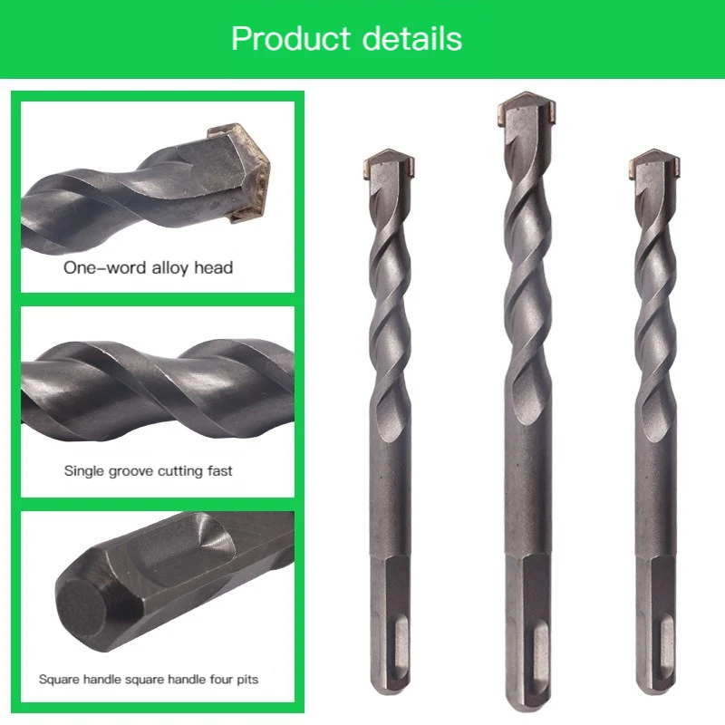 HENGLAI Factory Price 40Cr Steel with Heat Treatment SDS Plus Shank Cross Type Hammer Masonry Concrete Drill Bits