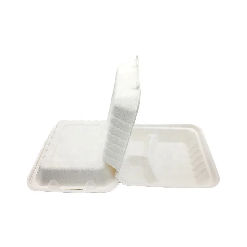 
breakfast small size 5 inch 2020 cake Box Bagasse Sugarcane Burger Box 