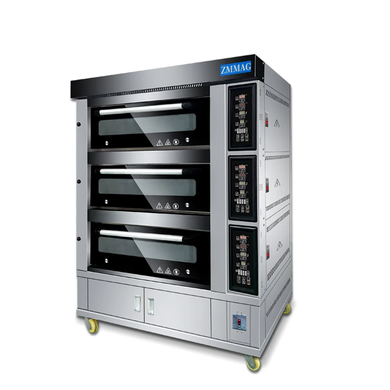 zmmag general french bread baking oven commercial oven for bakery three decks nine trays oven