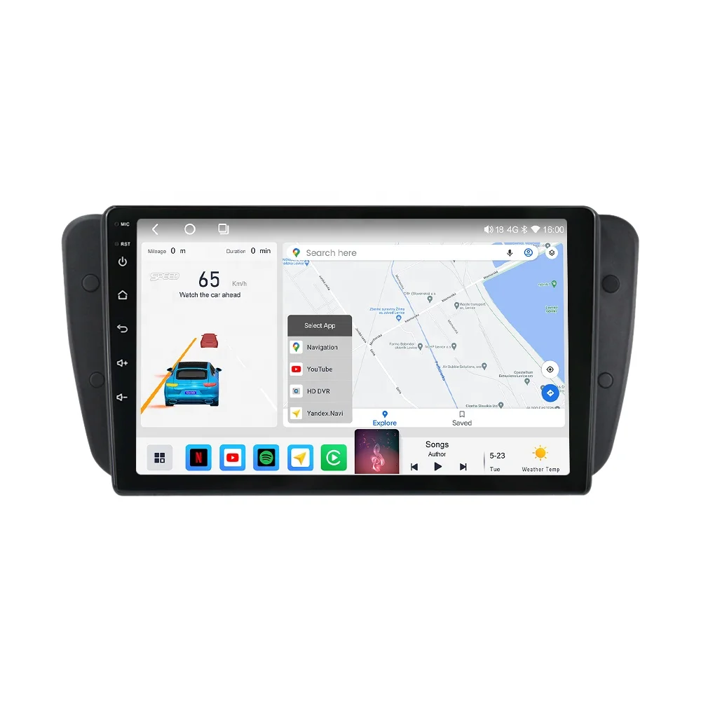 MEKEDE M6 3D 8-core 8 256GB the Newest Android System 2K QLED Screen Car Multimedia Player for Seat Ibiza 2009-2013