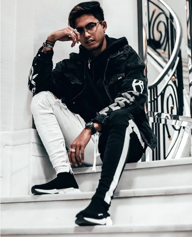 Abbigliamento Uomo Stylish Ripped Trouser Denim Pants Skinny Jeans Black White Male Men Slim Straight Coated Nonwoven Mid Waist