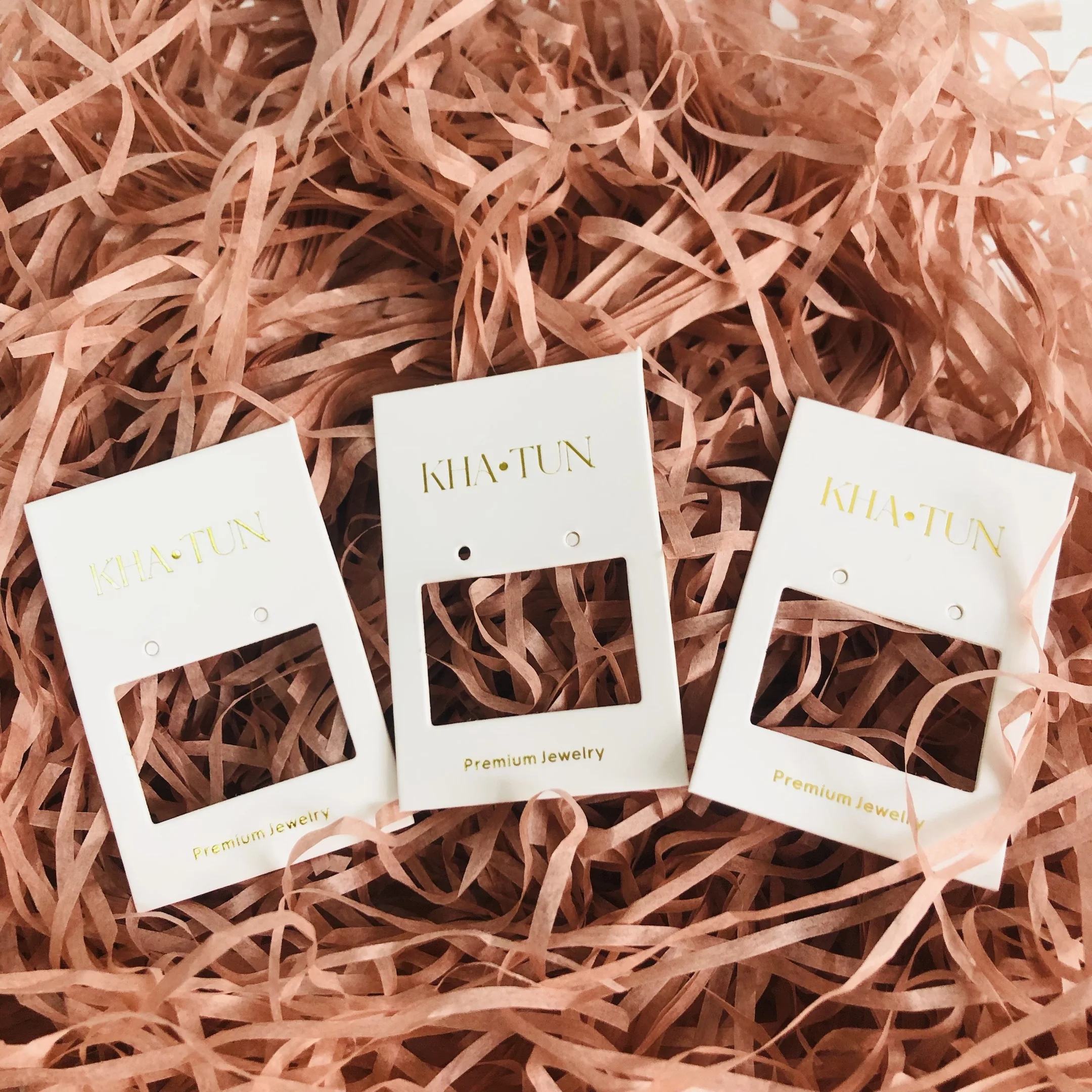 custom Earring Cards for jewelry Display Packaging Holder with Necklace Display Backs paper Cards