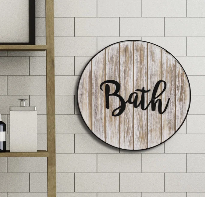 wood signs home decor Wooden crafts Wall Mounted welcome sign country style outdoor hanging signs Movable wall arts decor