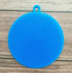 Kitchen Multi-function Cleansing Silicone Pad Circular Silicone Brush Dish Bowl Cleaner as seen on TV low MOQ