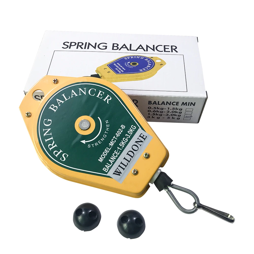 Factory cheap Spring Balancer  0.6-1.2kg; 1.2-2.0kg, 3.0-5.0kg Hanging Tool Balancer spring retractable tool