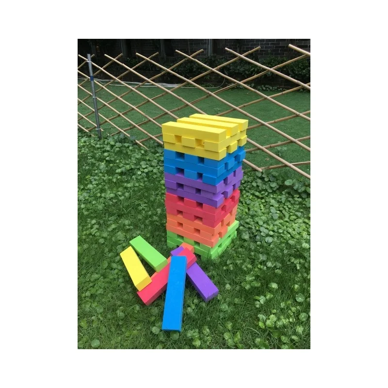 EVA Foam Tumble Tower 60 Pcs Tumbling Tower Stacking Tower For Kids