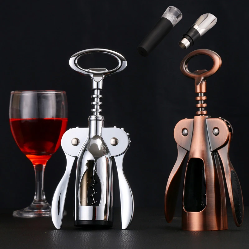 Bronze Color Reasonable Price Wing Corkscrew Wine Bottle Opener