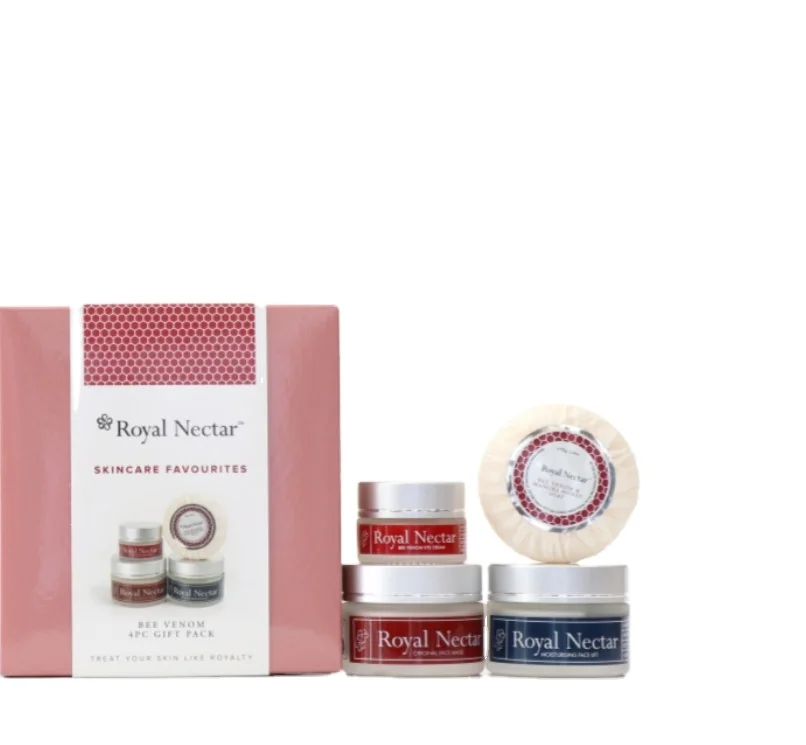 Beauty Whitening Anti Aging Facial Skincare Gift Pack Mask Face Lift Eye Cream and Bee Venom & Manuka Honey Soap