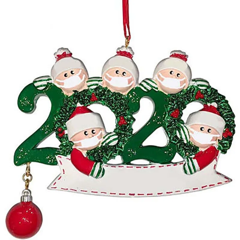 
Custom make plastic pvc christmas accessories christmas ornaments personalized family mask christmas ornament hand made 