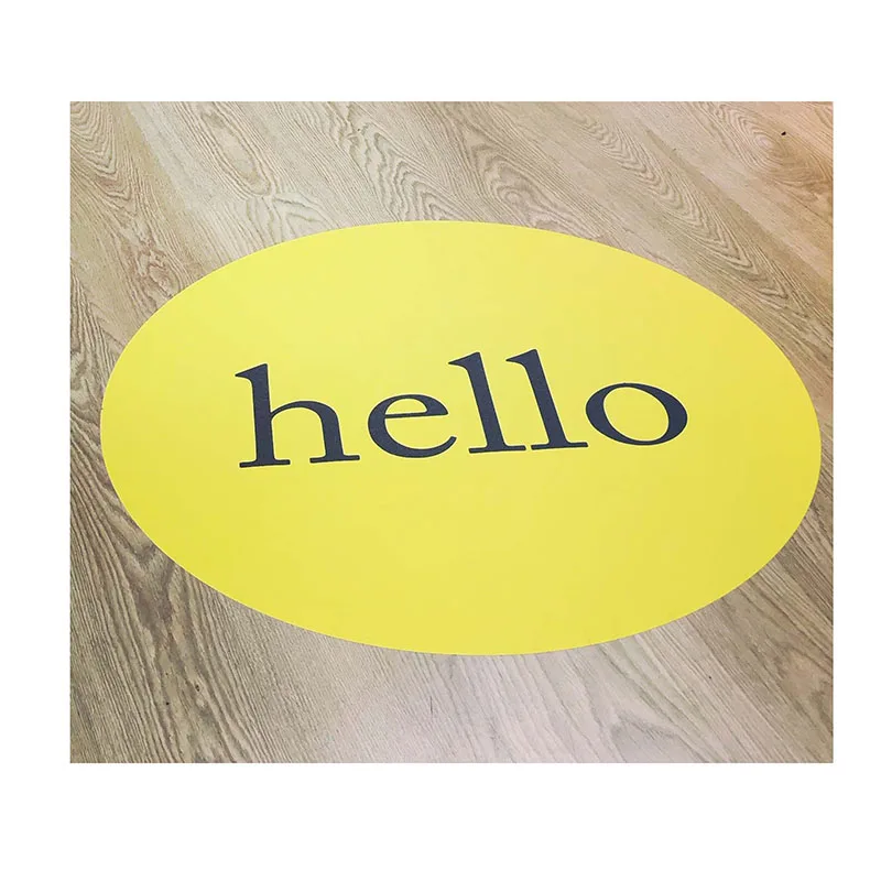 Custom Durable PVC Vinyl Advertising Promotion Activity Floor Sticker For Shopping Mall