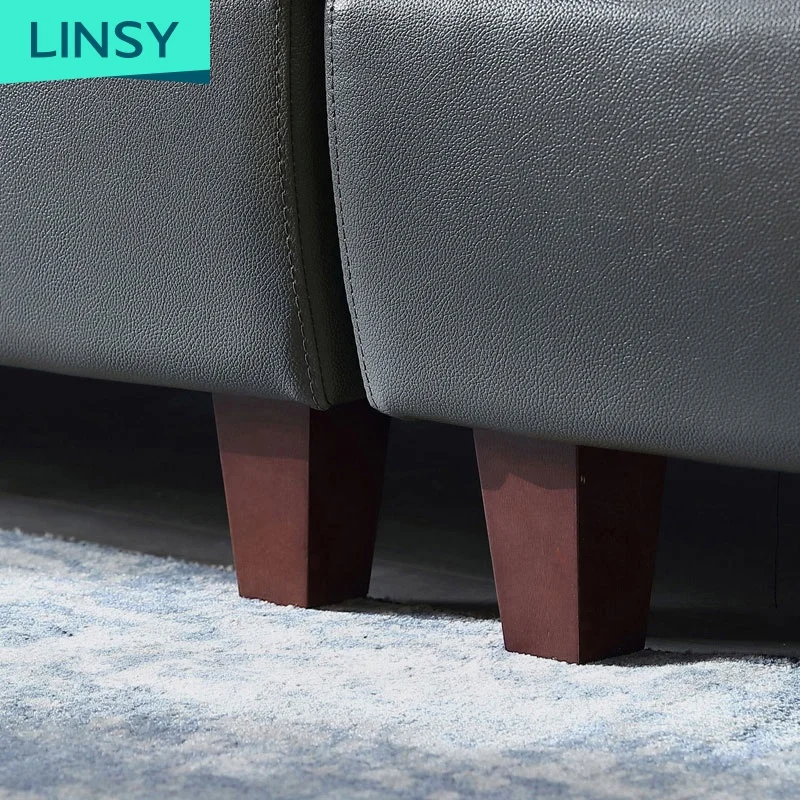 Modern Light Sofa Large Apartment Living Room Combination High Grade Cowhide Leather Luxury Sectional Sofa 5 - 15 Days Modular