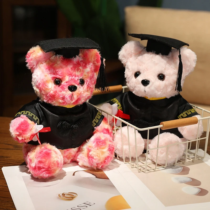 25cm High quality factory wholesale teddy bear series multiple kinds of teddy bears with silk scarves