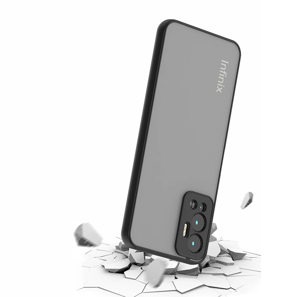 Заводская цена ТПУ ПК дымчатый чехол для телефона infinix hot12 матовая прозрачная задняя крышка